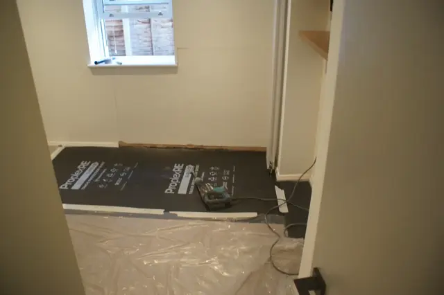 Floors and finishes protected before the work starts