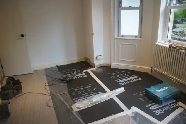 Floors and finishes protected before the work starts