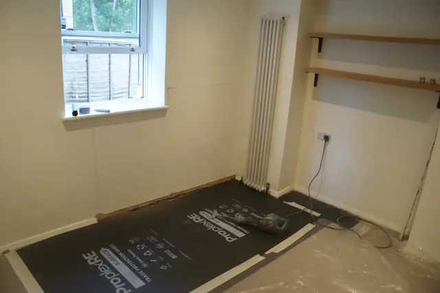 Floors and finishes protected before the work starts
