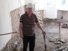 Dig out sub soil and concrete to allow for air flow